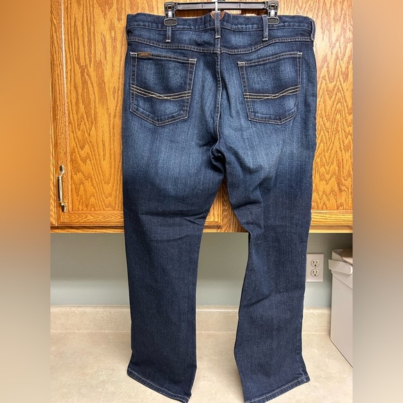Ariat Men's M5 straight slim Dark Blue Jeans size 40x30 - Picture 5 of 5